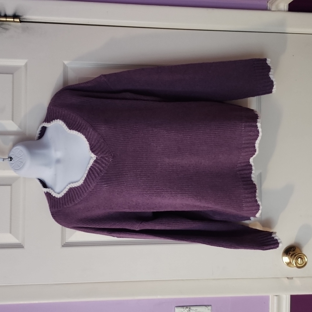 Womens 2x purple sweater
